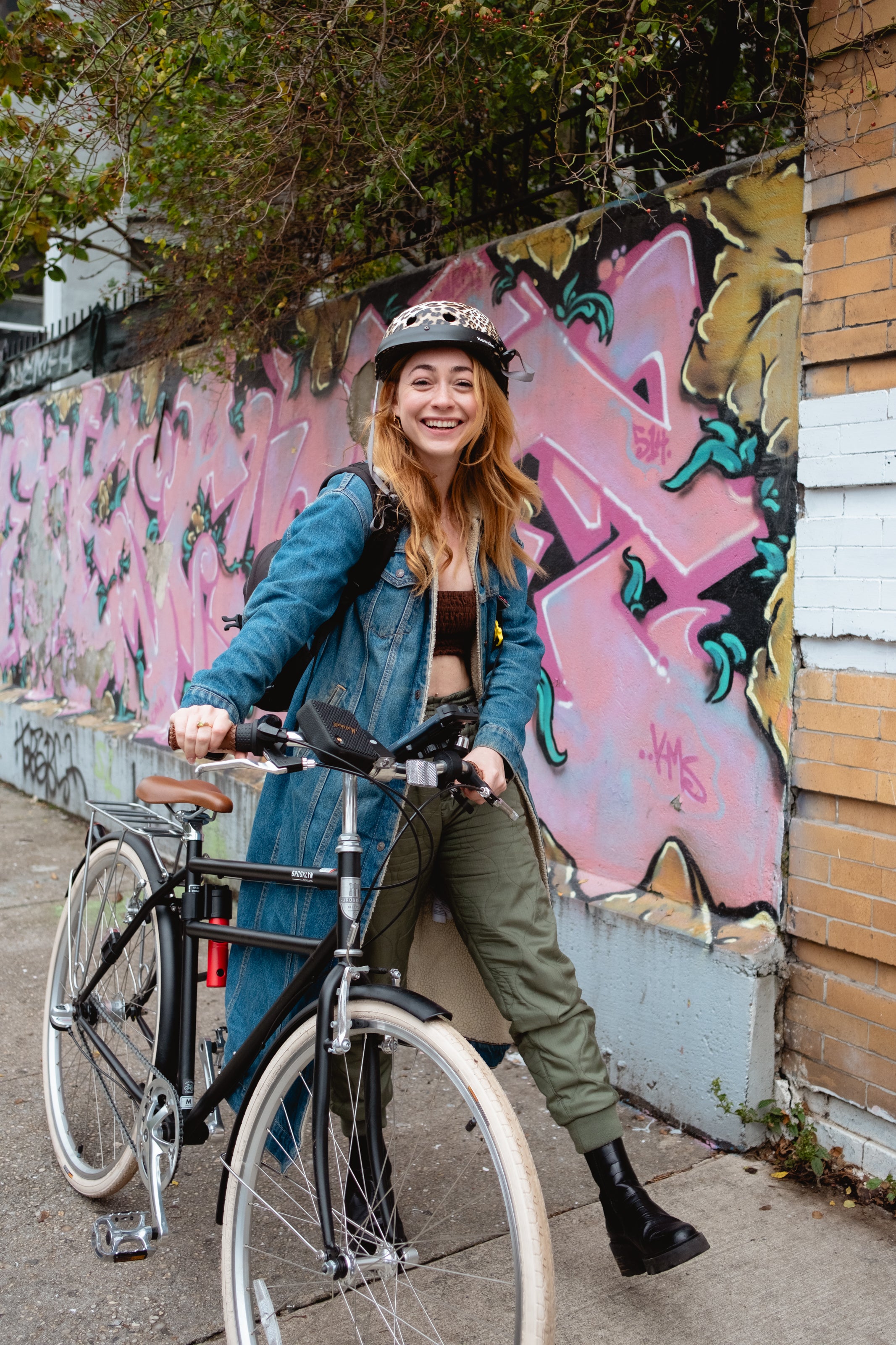 Award-winning photojournalist Brittainy Newman with her Driggs 3 bike