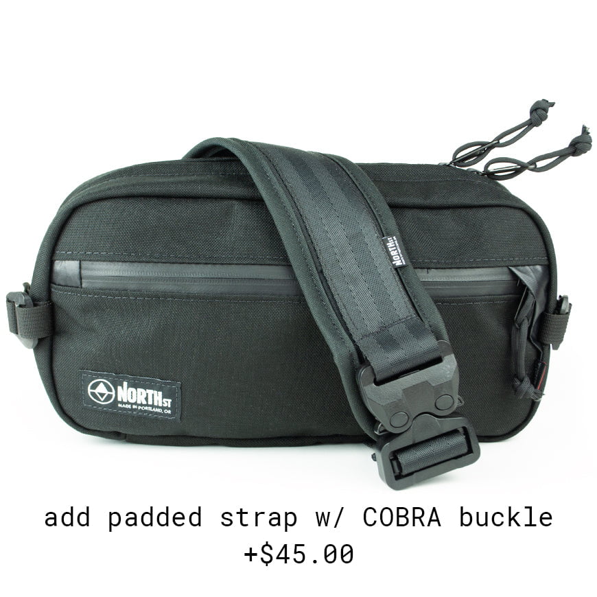 Eliot Crossbody Sling by North Street Bags Eliot Crossbody Sling by North Street Bags Black / Padded Fidlock Strap +$30 01018001+01031461