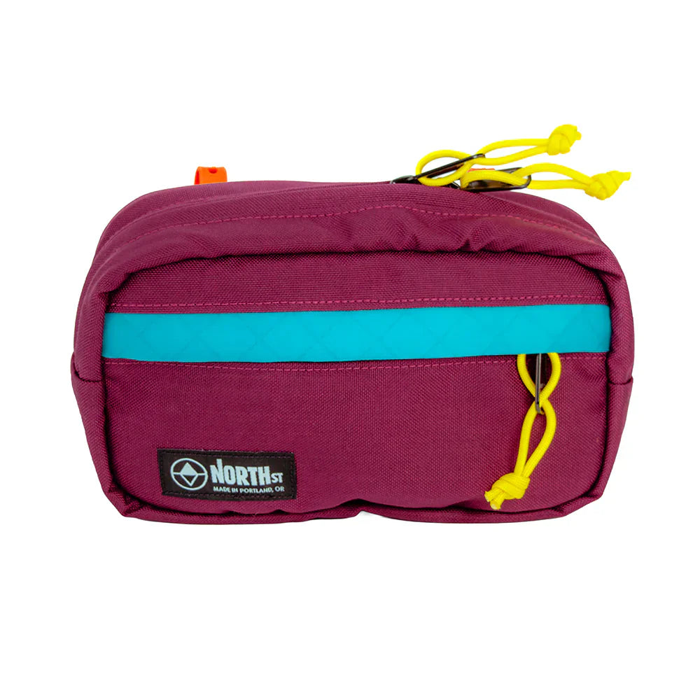 Pioneer 9 Handlebar Pack by North Street Bags Pioneer 9 Handlebar Pack by North Street Bags Burgundy & Teal 01042469