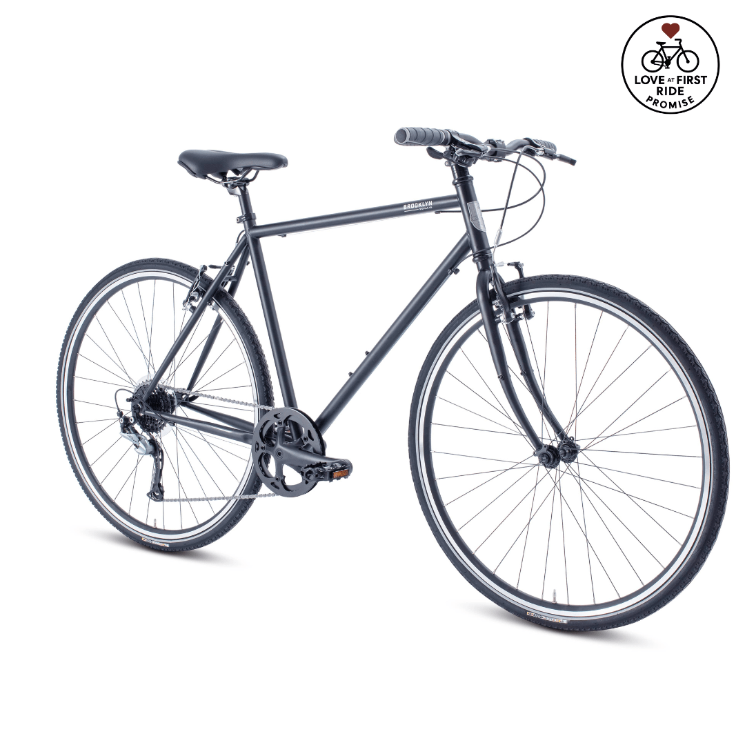 Roebling Roebling Hybrid Commuter Bike | 9-Speed Ride Matte Black / 15/XS 9-ROE-MB-15