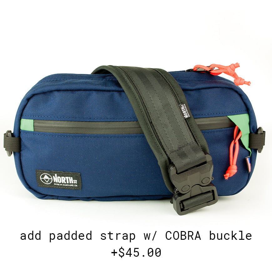 Eliot Crossbody Sling by North Street Bags Eliot Crossbody Sling by North Street Bags Midnight & Evergreen / Padded Cobra Strap +$45 01018418+01031001