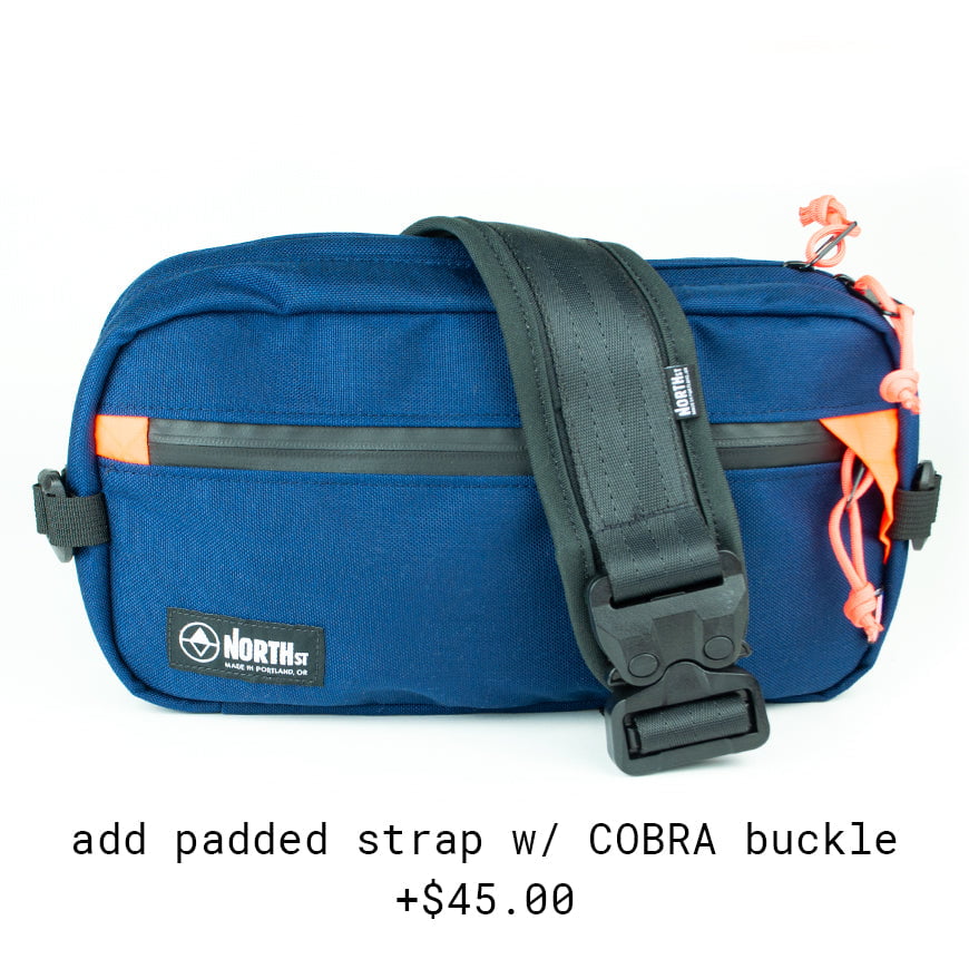 Eliot Crossbody Sling by North Street Bags Eliot Crossbody Sling by North Street Bags Midnight & Orange / Padded Cobra Strap +$45 01018417+01031001