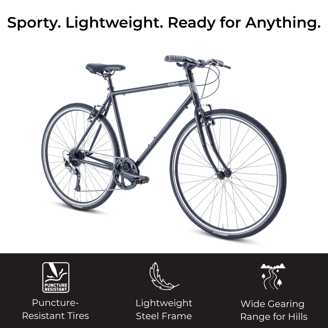 Roebling Roebling Hybrid Commuter Bike | 9-Speed Ride