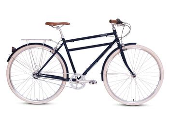 Driggs 3 Speed Stylish 3 Speed Bicycle | Driggs Three Cruiser Bike  Denim Blue / L 3I-DRI-DB-L
