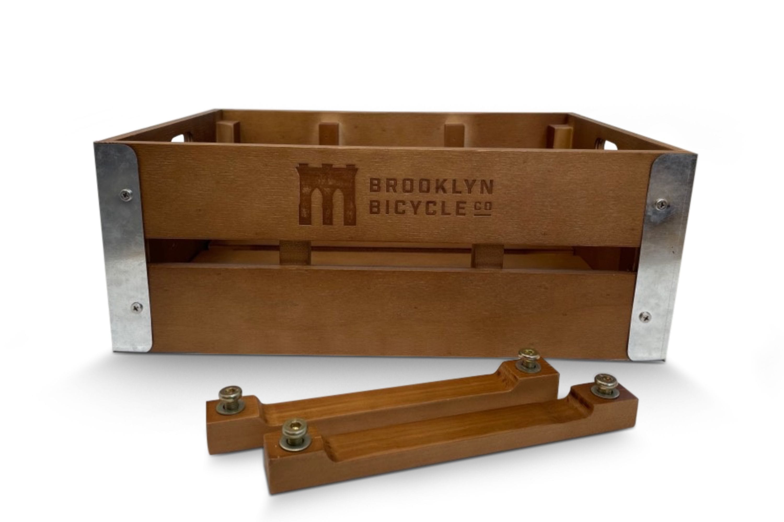 Crate For Bike Rack Handcrafted Wooden Bike Crate – Brooklyn Bicycle Co.