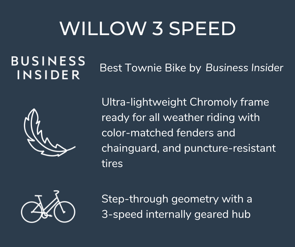 Willow 3 Speed 3 Speed Dutch Style Bicycle | Willow Three Dutch Cruiser Bike 